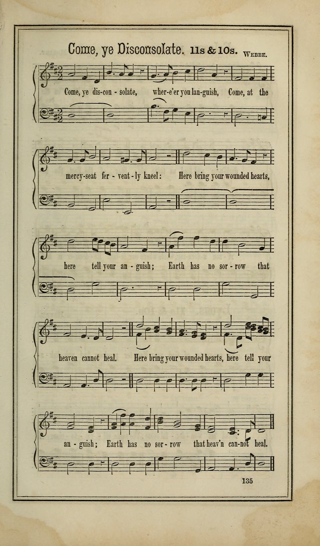The Voice of melody: a choice collection of hymn tunes for choirs, prayer-meetings, congregations, and family use page 135