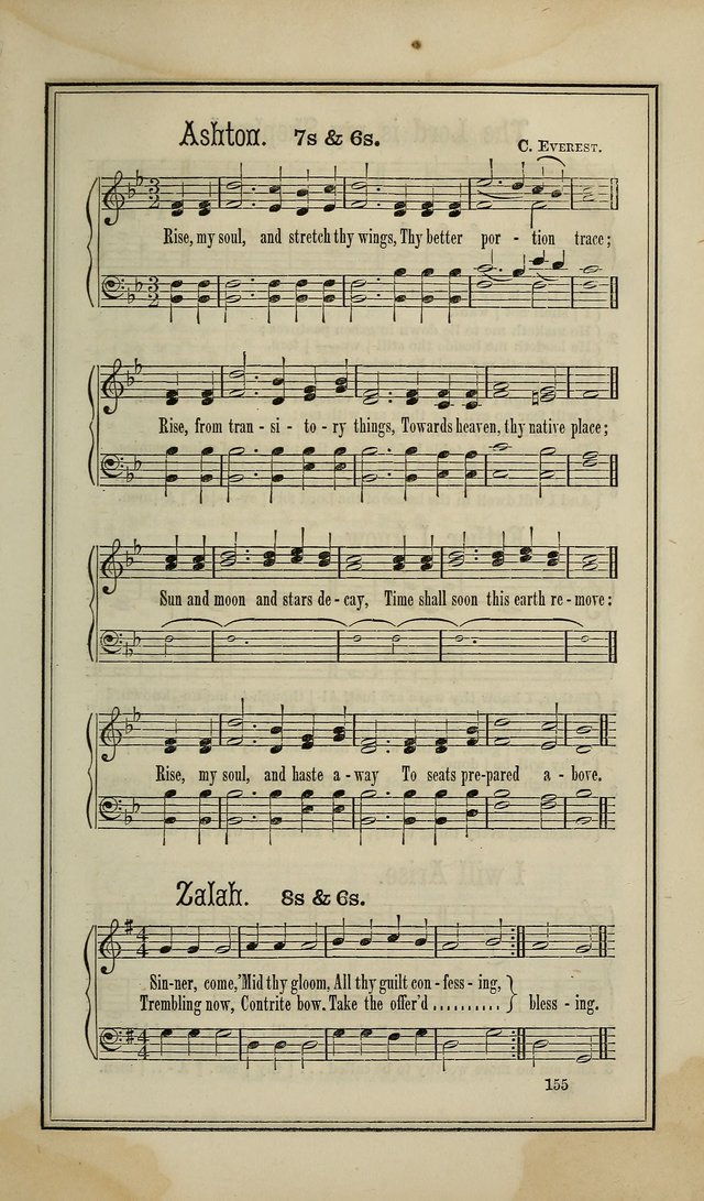 The Voice of melody: a choice collection of hymn tunes for choirs, prayer-meetings, congregations, and family use page 155