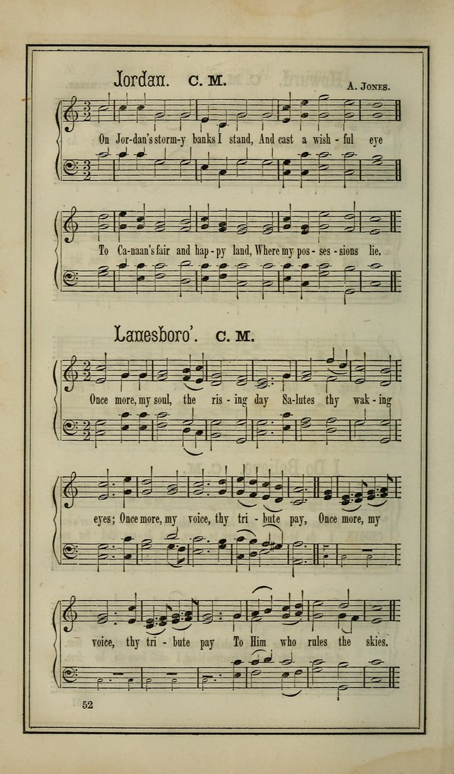 The Voice of melody: a choice collection of hymn tunes for choirs, prayer-meetings, congregations, and family use page 52