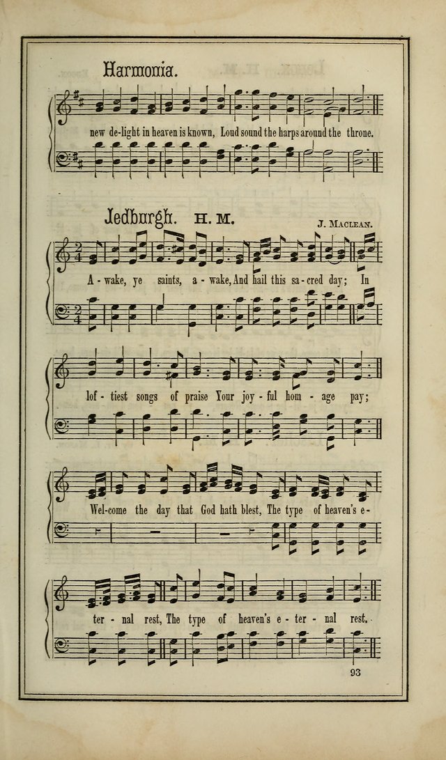 The Voice of melody: a choice collection of hymn tunes for choirs, prayer-meetings, congregations, and family use page 93
