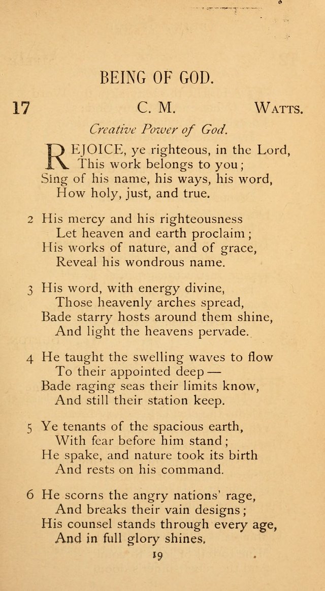 The Voice of Praise: a collection of hymns for the use of the Methodist Church page 17