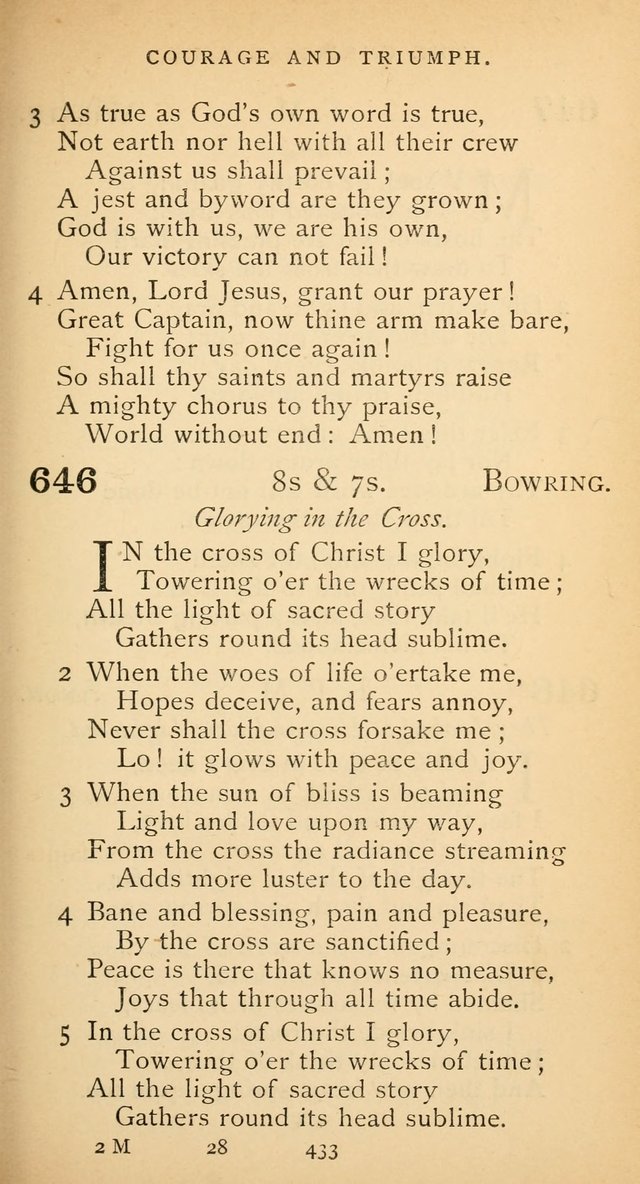 The Voice of Praise: a collection of hymns for the use of the Methodist Church page 433