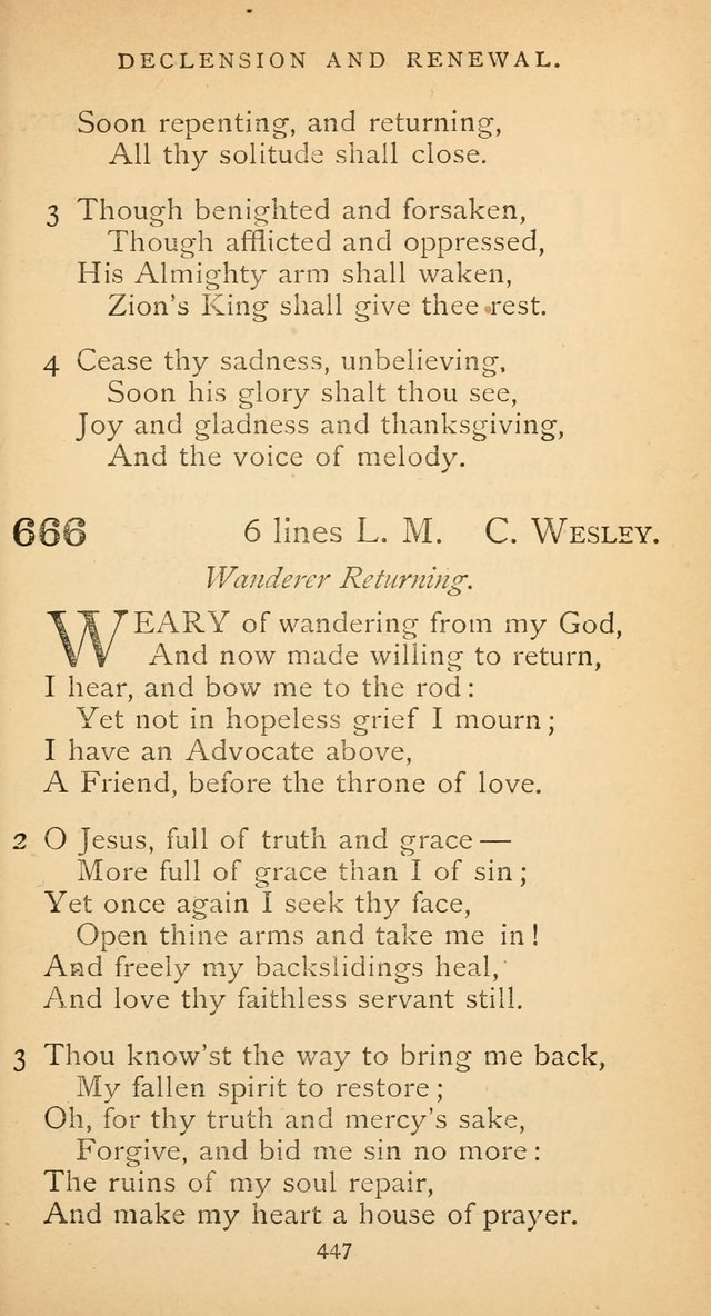 The Voice of Praise: a collection of hymns for the use of the Methodist Church page 447