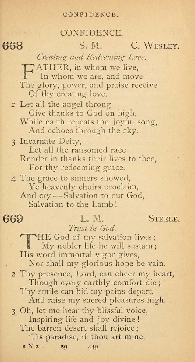 The Voice of Praise: a collection of hymns for the use of the Methodist Church page 449