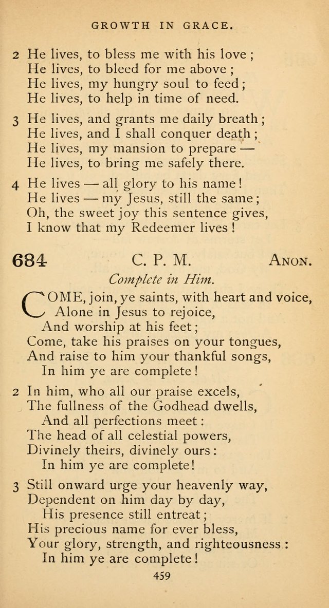 The Voice of Praise: a collection of hymns for the use of the Methodist Church page 459