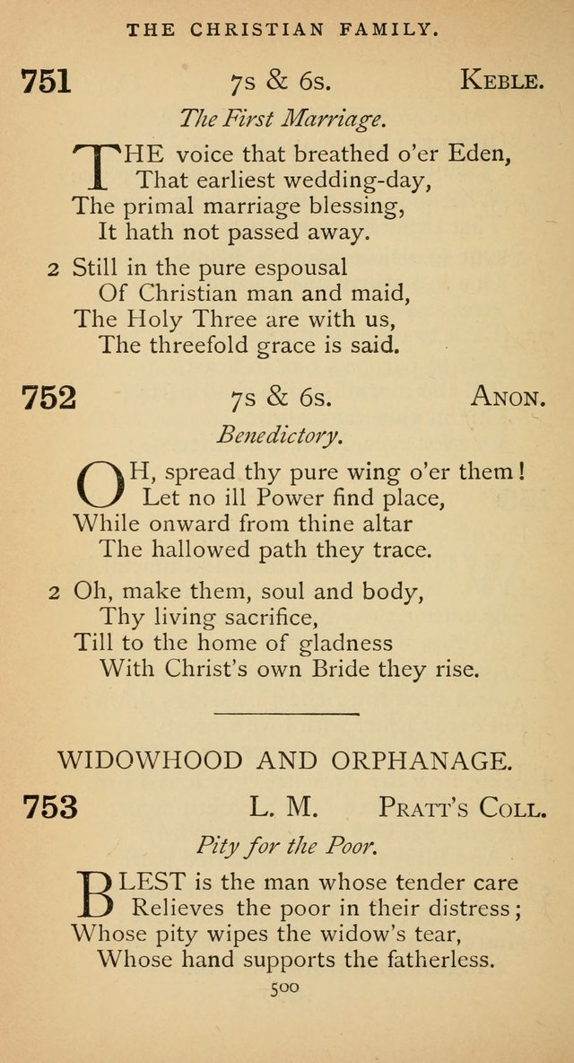 The Voice of Praise: a collection of hymns for the use of the Methodist Church page 500