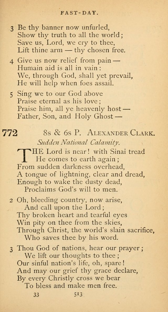 The Voice of Praise: a collection of hymns for the use of the Methodist Church page 513