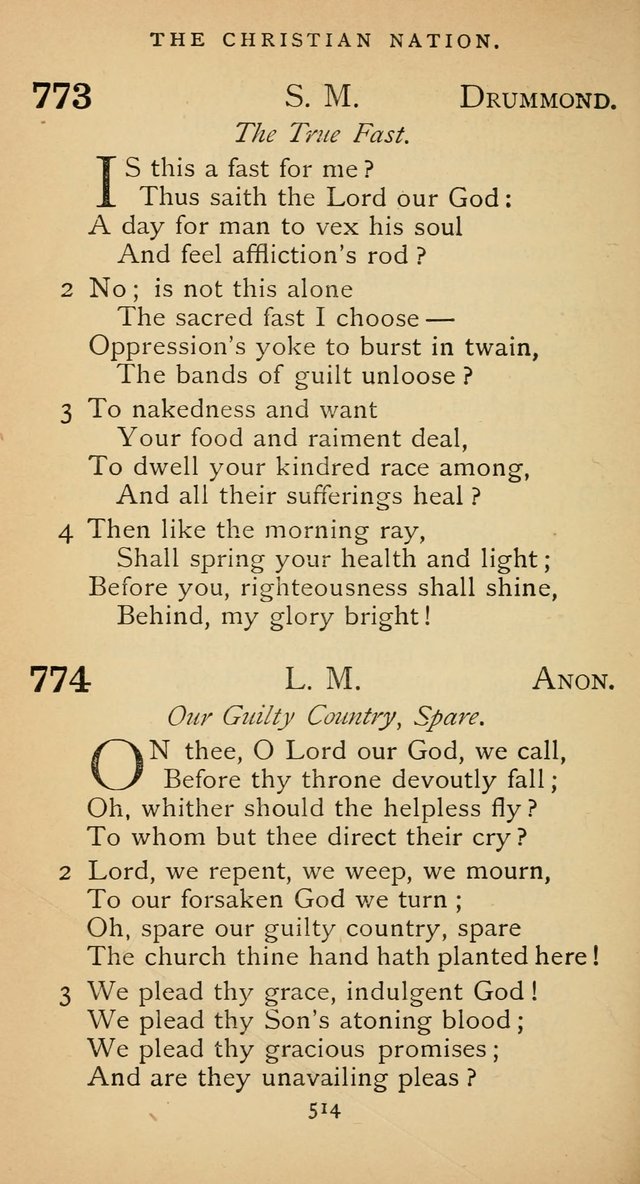 The Voice of Praise: a collection of hymns for the use of the Methodist Church page 514