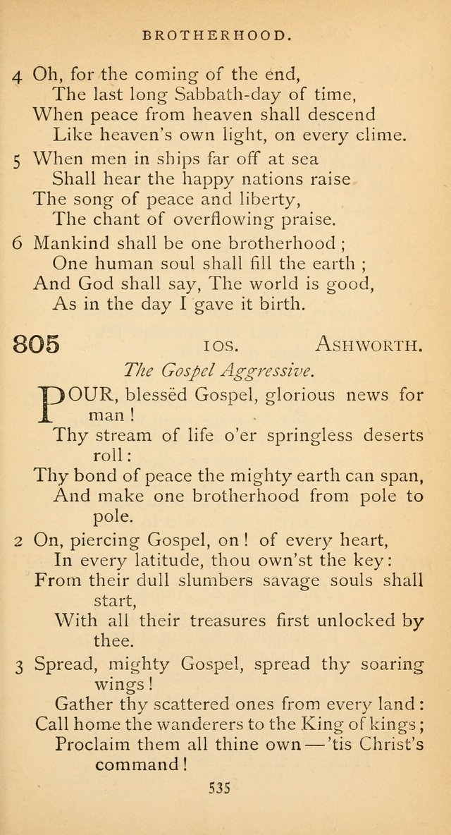 The Voice of Praise: a collection of hymns for the use of the Methodist Church page 535