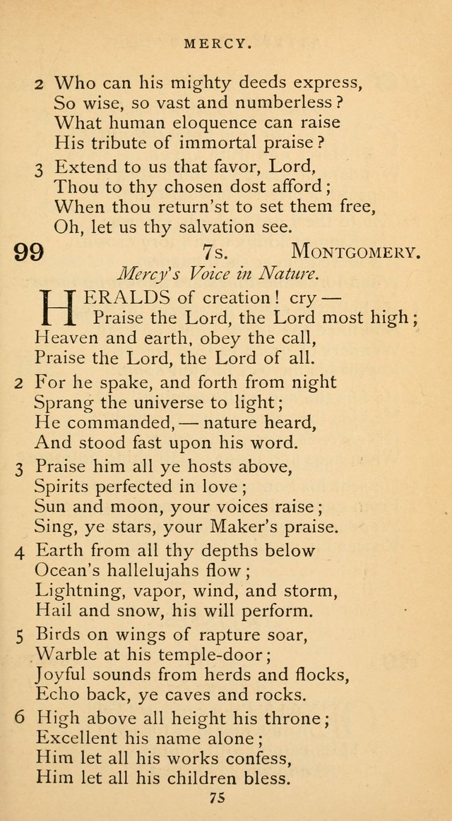 The Voice of Praise: a collection of hymns for the use of the Methodist Church page 75