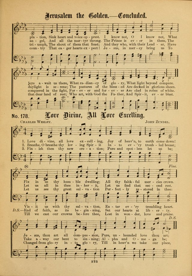 The Voice of Praise: a compilation of the very best sacred songs for use in Sunday Schools and praise services page 173