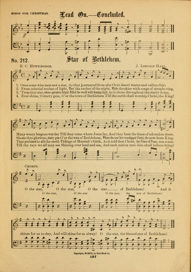 The Voice of Praise: a compilation of the very best sacred songs for use in Sunday Schools and praise services page 197
