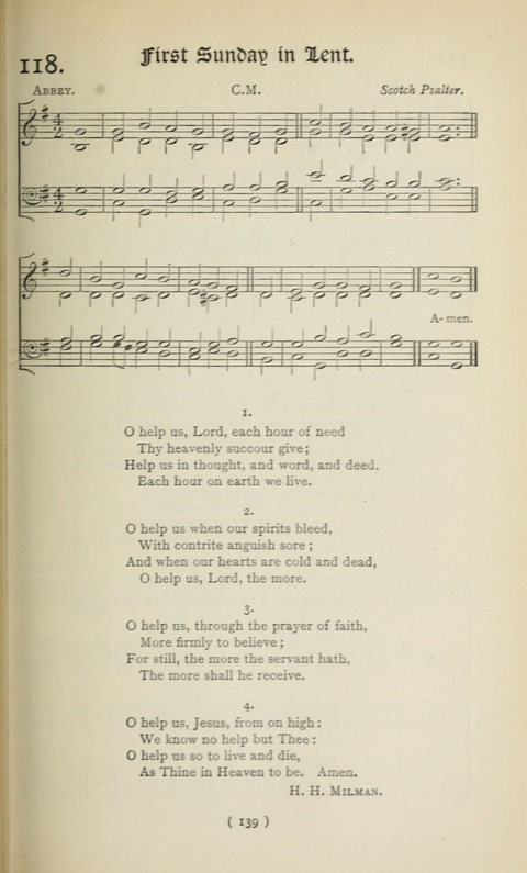 The Westminster Abbey Hymn-Book: compiled under the authority of the dean of Westminster page 139
