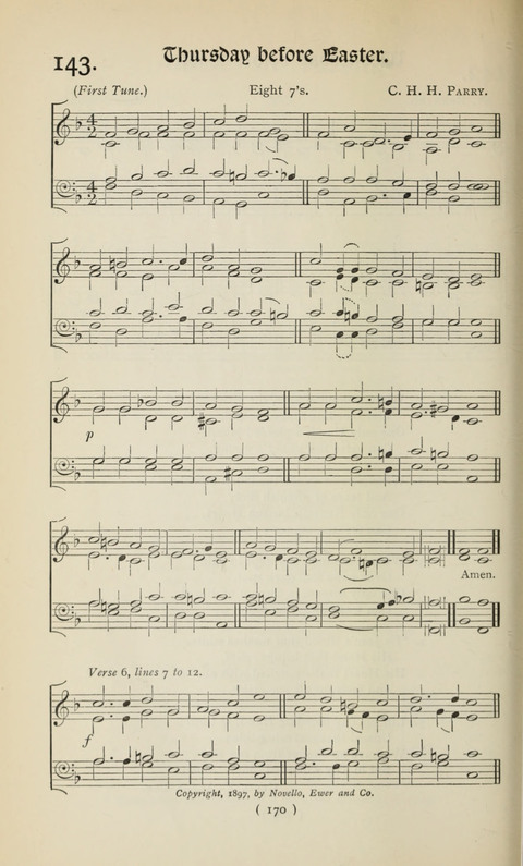 The Westminster Abbey Hymn-Book: compiled under the authority of the dean of Westminster page 170