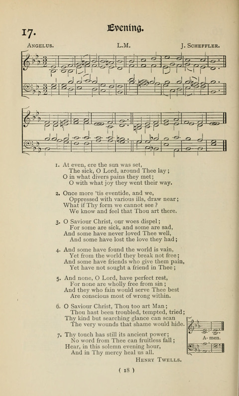 The Westminster Abbey Hymn-Book: compiled under the authority of the dean of Westminster page 18