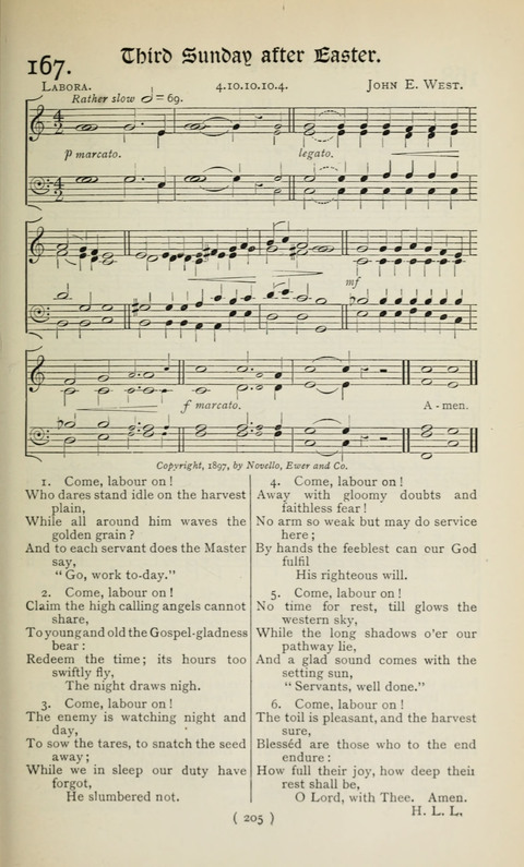 The Westminster Abbey Hymn-Book: compiled under the authority of the dean of Westminster page 205