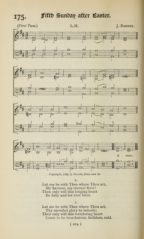 The Westminster Abbey Hymn-Book: compiled under the authority of the dean of Westminster page 214
