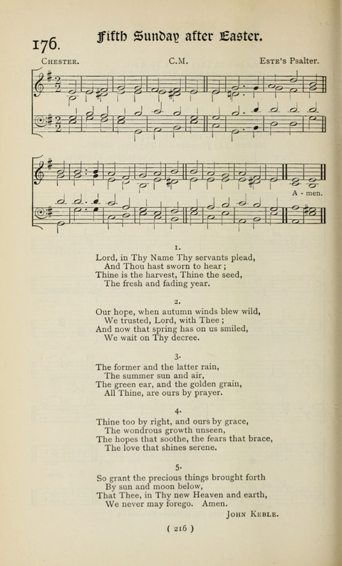 The Westminster Abbey Hymn-Book: compiled under the authority of the dean of Westminster page 216