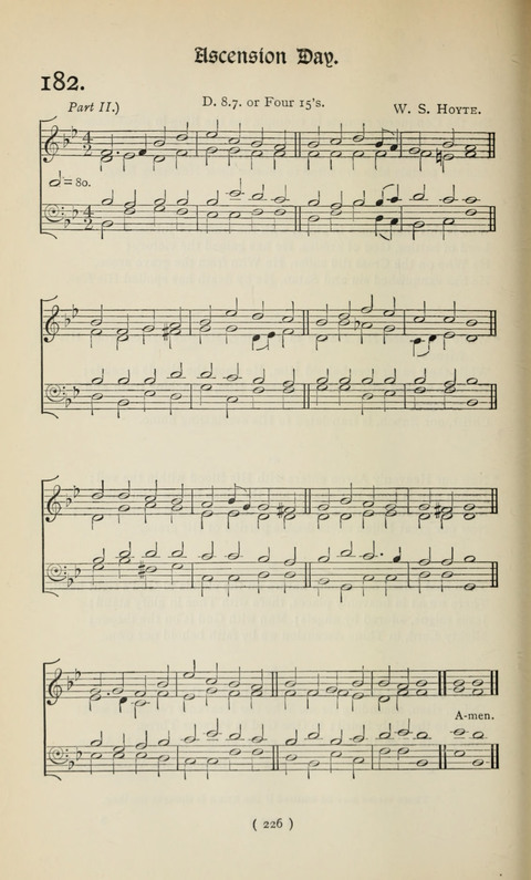 The Westminster Abbey Hymn-Book: compiled under the authority of the dean of Westminster page 226