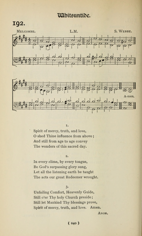 The Westminster Abbey Hymn-Book: compiled under the authority of the dean of Westminster page 240