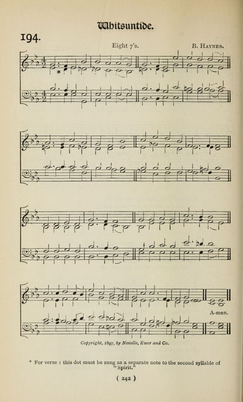 The Westminster Abbey Hymn-Book: compiled under the authority of the dean of Westminster page 242