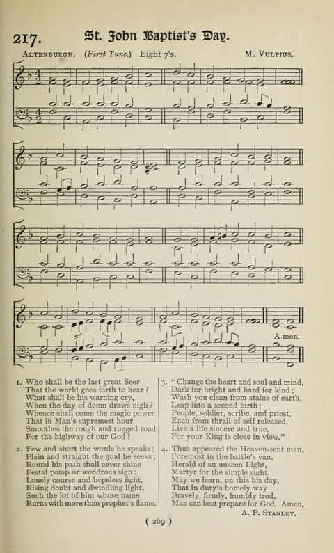 The Westminster Abbey Hymn-Book: compiled under the authority of the dean of Westminster page 269