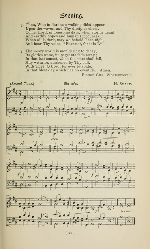 The Westminster Abbey Hymn-Book: compiled under the authority of the dean of Westminster page 27