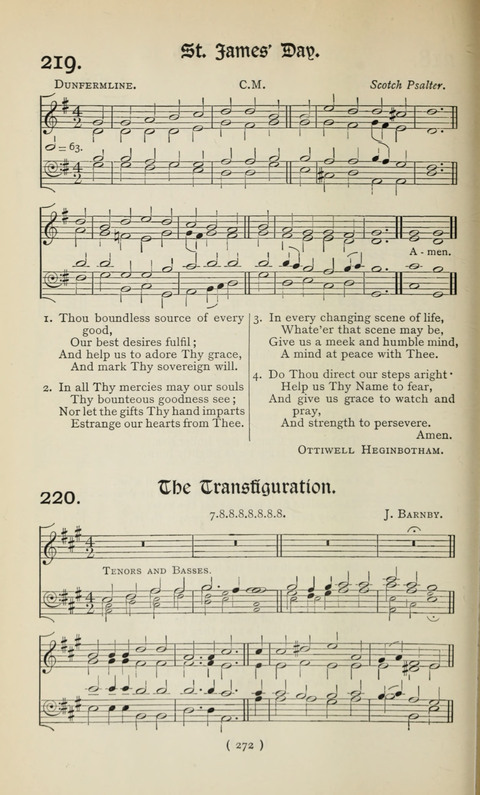 The Westminster Abbey Hymn-Book: compiled under the authority of the dean of Westminster page 272