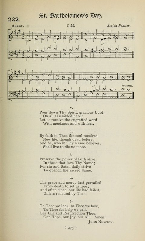 The Westminster Abbey Hymn-Book: compiled under the authority of the dean of Westminster page 275