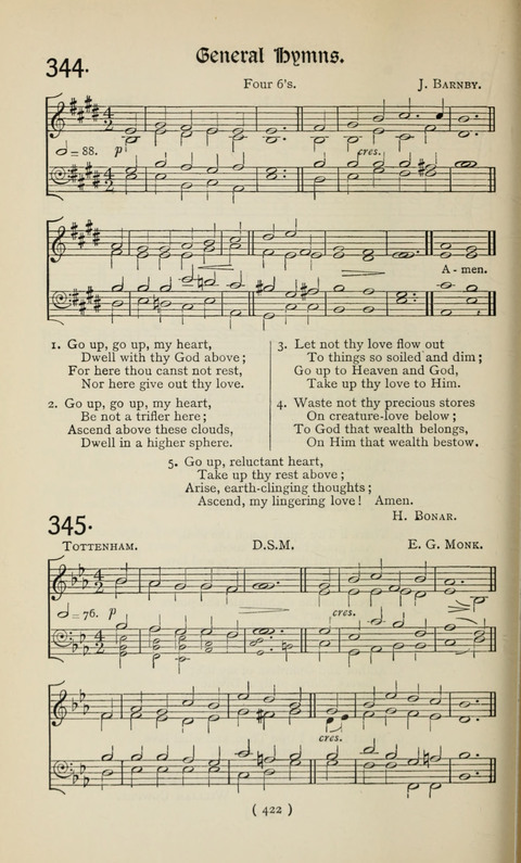 The Westminster Abbey Hymn-Book: compiled under the authority of the dean of Westminster page 422