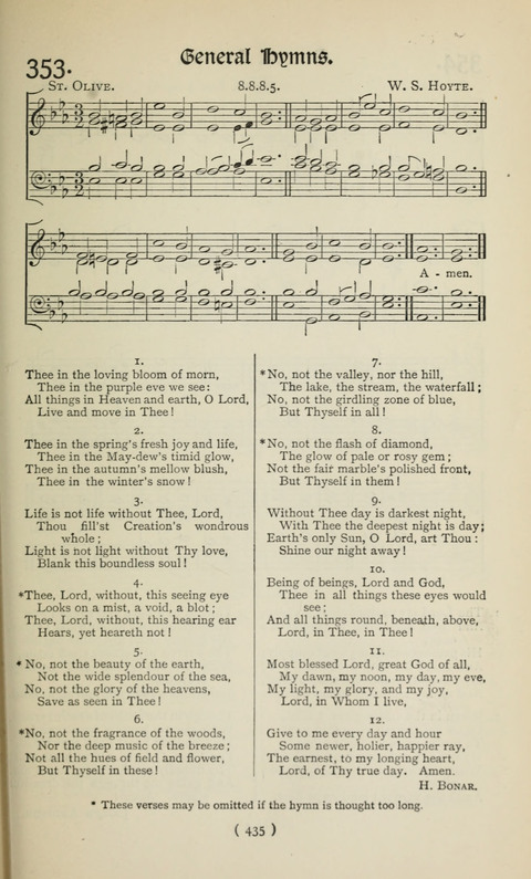 The Westminster Abbey Hymn-Book: compiled under the authority of the dean of Westminster page 435