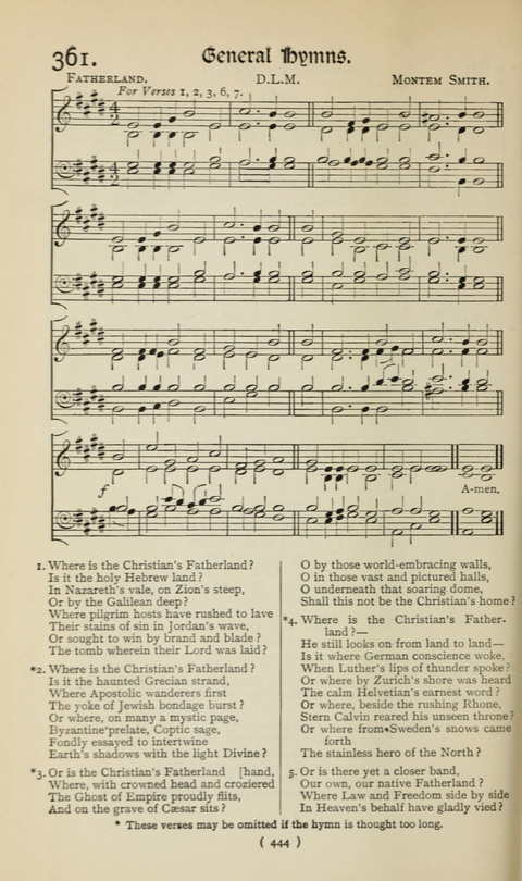 The Westminster Abbey Hymn-Book: compiled under the authority of the dean of Westminster page 444