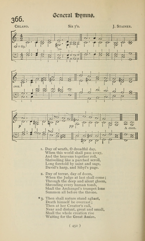 The Westminster Abbey Hymn-Book: compiled under the authority of the dean of Westminster page 452