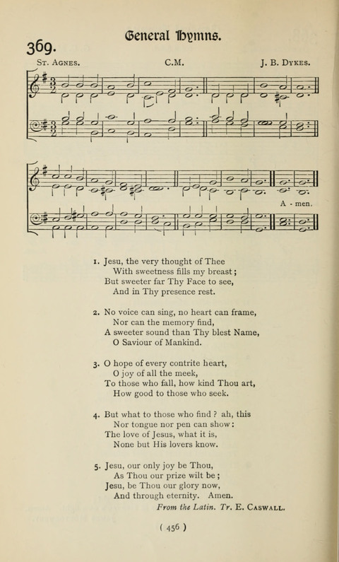 The Westminster Abbey Hymn-Book: compiled under the authority of the dean of Westminster page 456