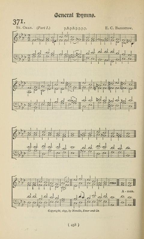 The Westminster Abbey Hymn-Book: compiled under the authority of the dean of Westminster page 458