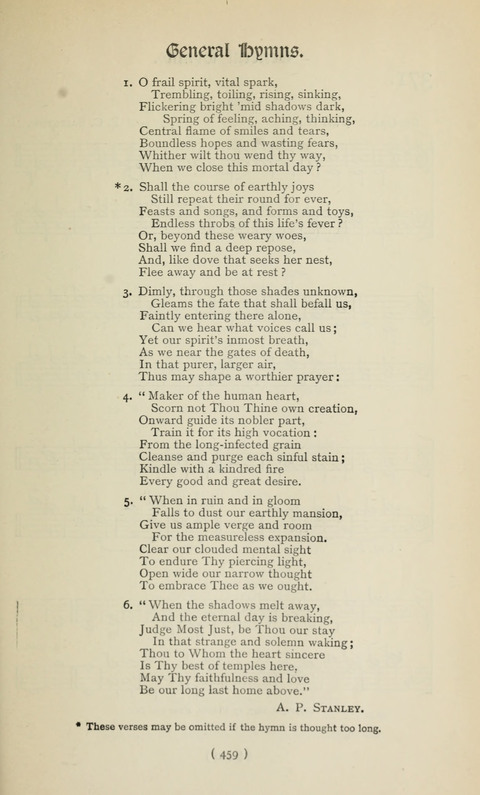 The Westminster Abbey Hymn-Book: compiled under the authority of the dean of Westminster page 459
