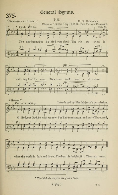 The Westminster Abbey Hymn-Book: compiled under the authority of the dean of Westminster page 465