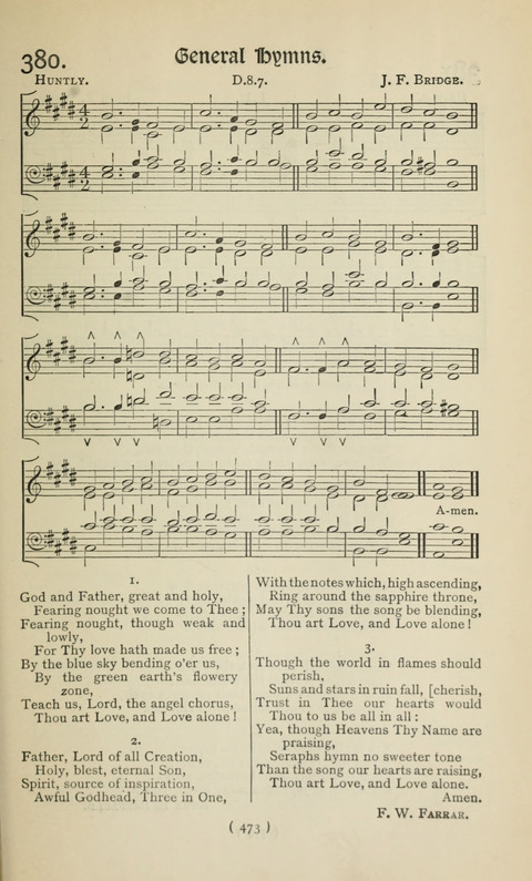 The Westminster Abbey Hymn-Book: compiled under the authority of the dean of Westminster page 473
