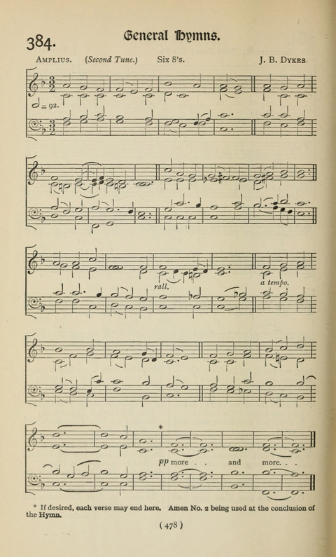 The Westminster Abbey Hymn-Book: compiled under the authority of the dean of Westminster page 478