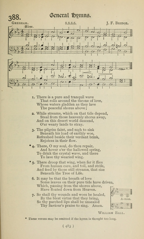 The Westminster Abbey Hymn-Book: compiled under the authority of the dean of Westminster page 483