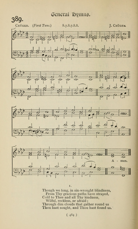 The Westminster Abbey Hymn-Book: compiled under the authority of the dean of Westminster page 484