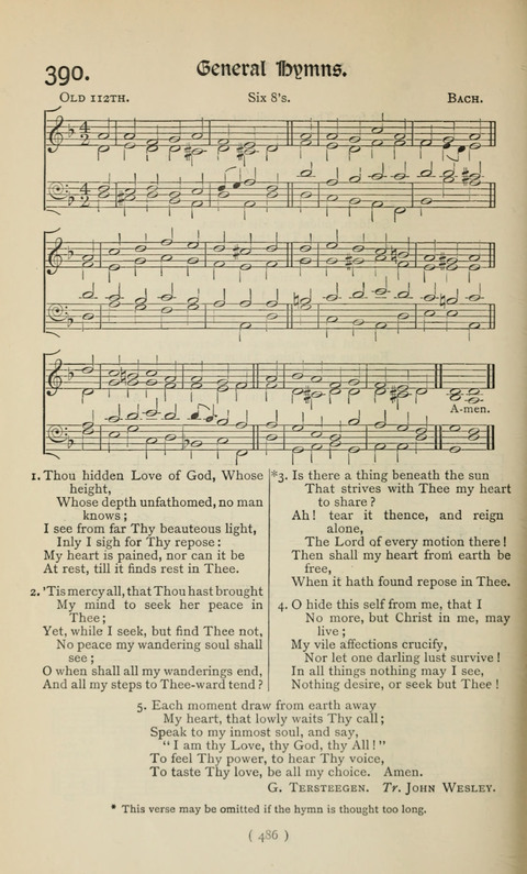 The Westminster Abbey Hymn-Book: compiled under the authority of the dean of Westminster page 486