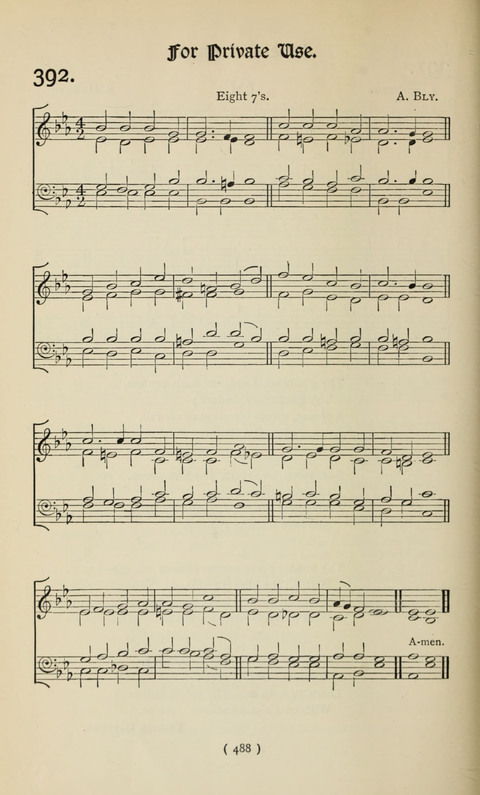 The Westminster Abbey Hymn-Book: compiled under the authority of the dean of Westminster page 488