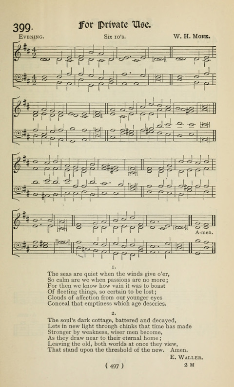 The Westminster Abbey Hymn-Book: compiled under the authority of the dean of Westminster page 497