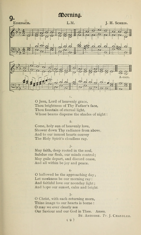 The Westminster Abbey Hymn-Book: compiled under the authority of the dean of Westminster page 9