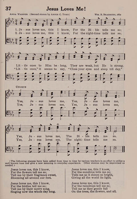 Worship and Conduct Songs: for beginners and primaries page 21