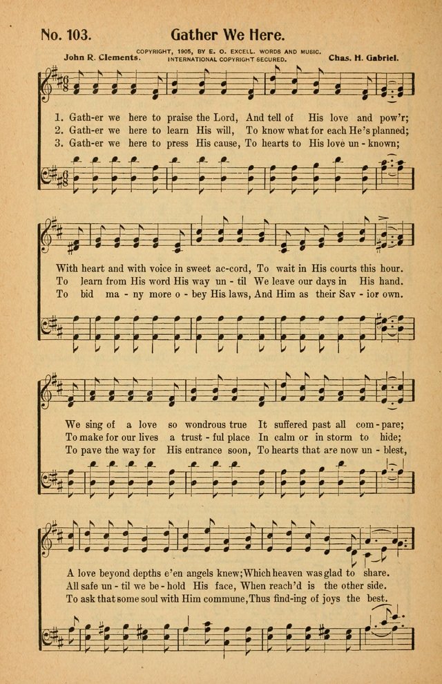 Winona Hymns: with Supplement page 105