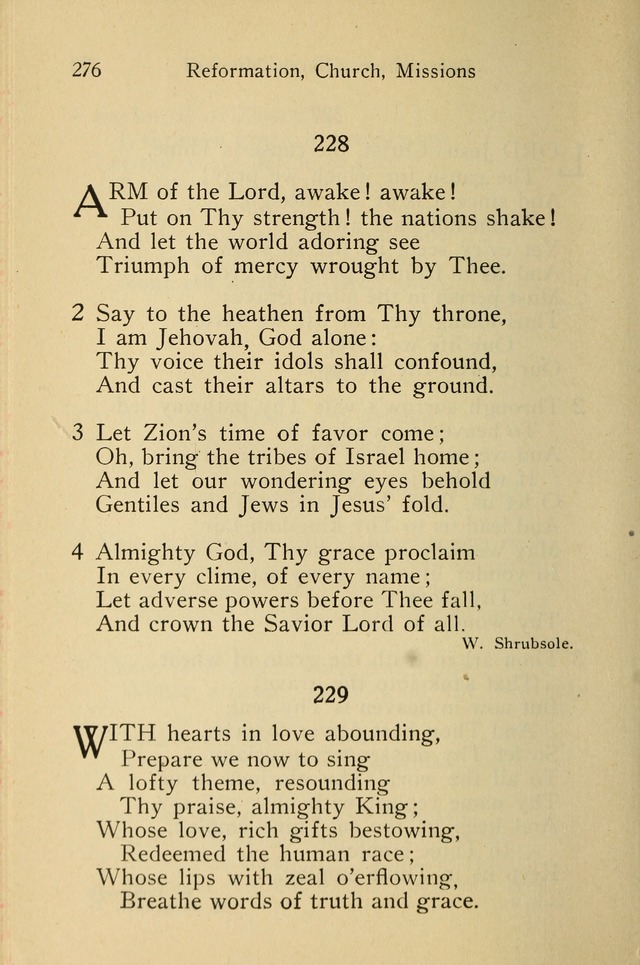 Wartburg Hymnal: for church, school and home page 276