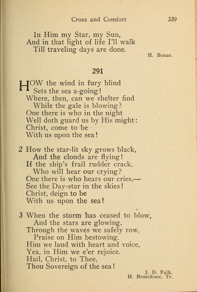 Wartburg Hymnal: for church, school and home page 339