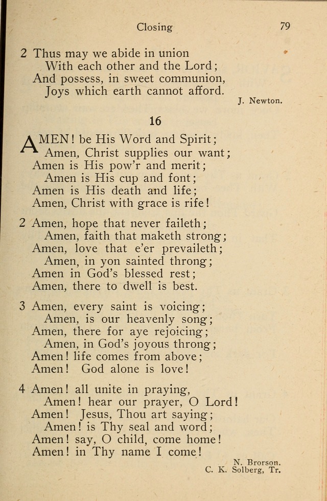 Wartburg Hymnal: for church, school and home page 79